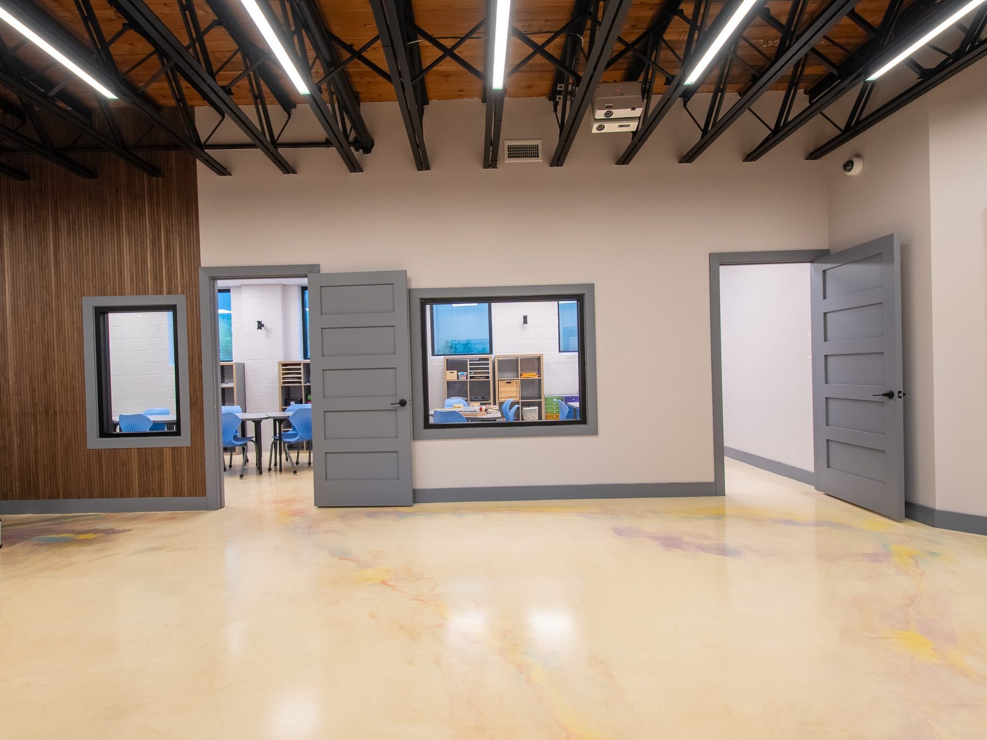 The open-plan interior of the New Jersey headquarters